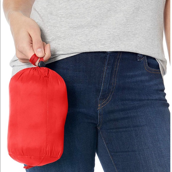 Red packable jacket - Picture 3 of 4